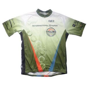 Louis Garneau International Paper Cycling Team Jersey M-L half‎ Zip